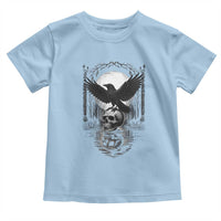 Gothic Raven On Skull With Full Moon Toddler T Shirt - Wonder Print Shop