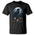 Halloween Gothic Raven T Shirt Full Moon Horror Art - Wonder Print Shop