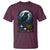 Halloween Gothic Raven T Shirt Full Moon Horror Art - Wonder Print Shop