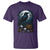 Halloween Gothic Raven T Shirt Full Moon Horror Art - Wonder Print Shop