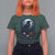 Halloween Gothic Raven T Shirt For Women Full Moon Horror Art - Wonder Print Shop