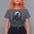 Halloween Gothic Raven T Shirt For Women Full Moon Horror Art - Wonder Print Shop