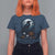 Halloween Gothic Raven T Shirt For Women Full Moon Horror Art - Wonder Print Shop