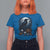 Halloween Gothic Raven T Shirt For Women Full Moon Horror Art - Wonder Print Shop