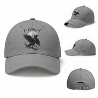 Funny Raven Bird Full Moon Art F Caw F Joke Baseball Cap