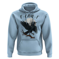 Funny Raven Bird Full Moon Art F Caw F Joke Hoodie - Wonder Print Shop