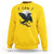 Funny Raven Bird Full Moon Art F Caw F Joke Sweatshirt - Wonder Print Shop