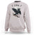 Funny Raven Bird Full Moon Art F Caw F Joke Sweatshirt - Wonder Print Shop