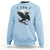 Funny Raven Bird Full Moon Art F Caw F Joke Sweatshirt - Wonder Print Shop