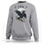 Funny Raven Bird Full Moon Art F Caw F Joke Sweatshirt - Wonder Print Shop