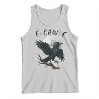Funny Raven Bird Full Moon Art F Caw F Joke Tank Top - Wonder Print Shop