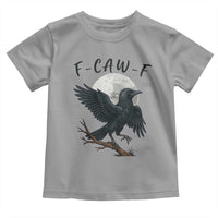 Funny Raven Bird Full Moon Art F Caw F Joke Toddler T Shirt - Wonder Print Shop