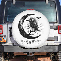 Funny Raven Bird Spare Tire Cover F Caw F Joke Moon Sarcastic Humor Art - Wonder Print Shop
