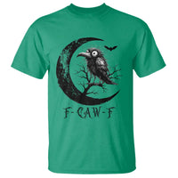 Funny Raven Bird T Shirt F Caw F Joke Moon Sarcastic Humor Art - Wonder Print Shop