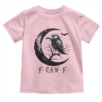 Funny Raven Bird Toddler T Shirt F Caw F Joke Moon Sarcastic Humor Art - Wonder Print Shop