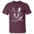 Funny Creepy Bunny With Knife T Shirt Cute Horror Aesthetic - Wonder Print Shop
