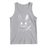 Funny Creepy Bunny With Knife Tank Top Cute Horror Aesthetic - Wonder Print Shop