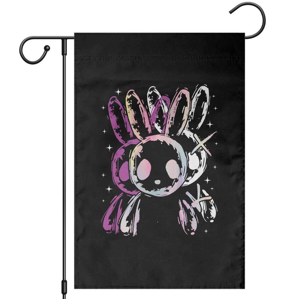 Horror Cute Bunny Rabbit Garden Flag Horror Aesthetic - Wonder Print Shop