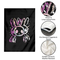 Horror Cute Bunny Rabbit Garden Flag Horror Aesthetic - Wonder Print Shop