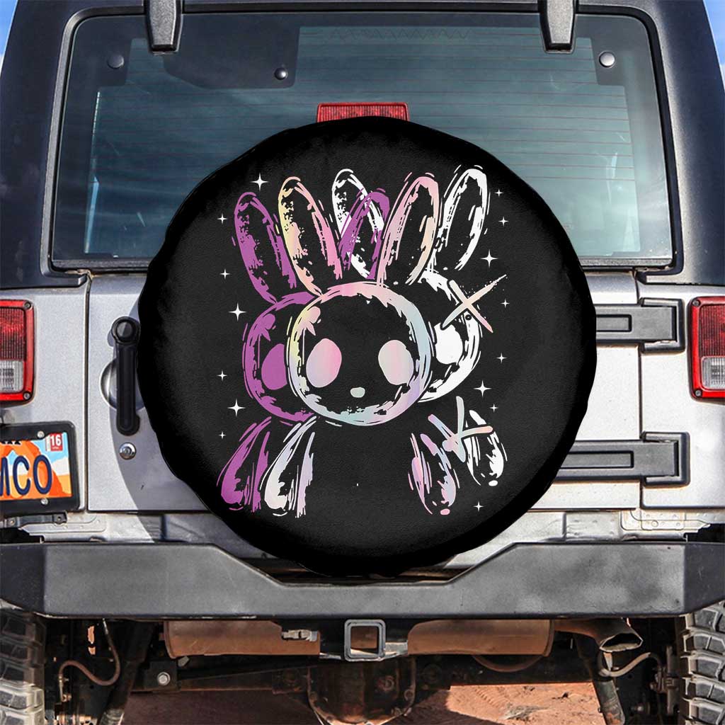 Horror Cute Bunny Rabbit Spare Tire Cover Horror Aesthetic - Wonder Print Shop