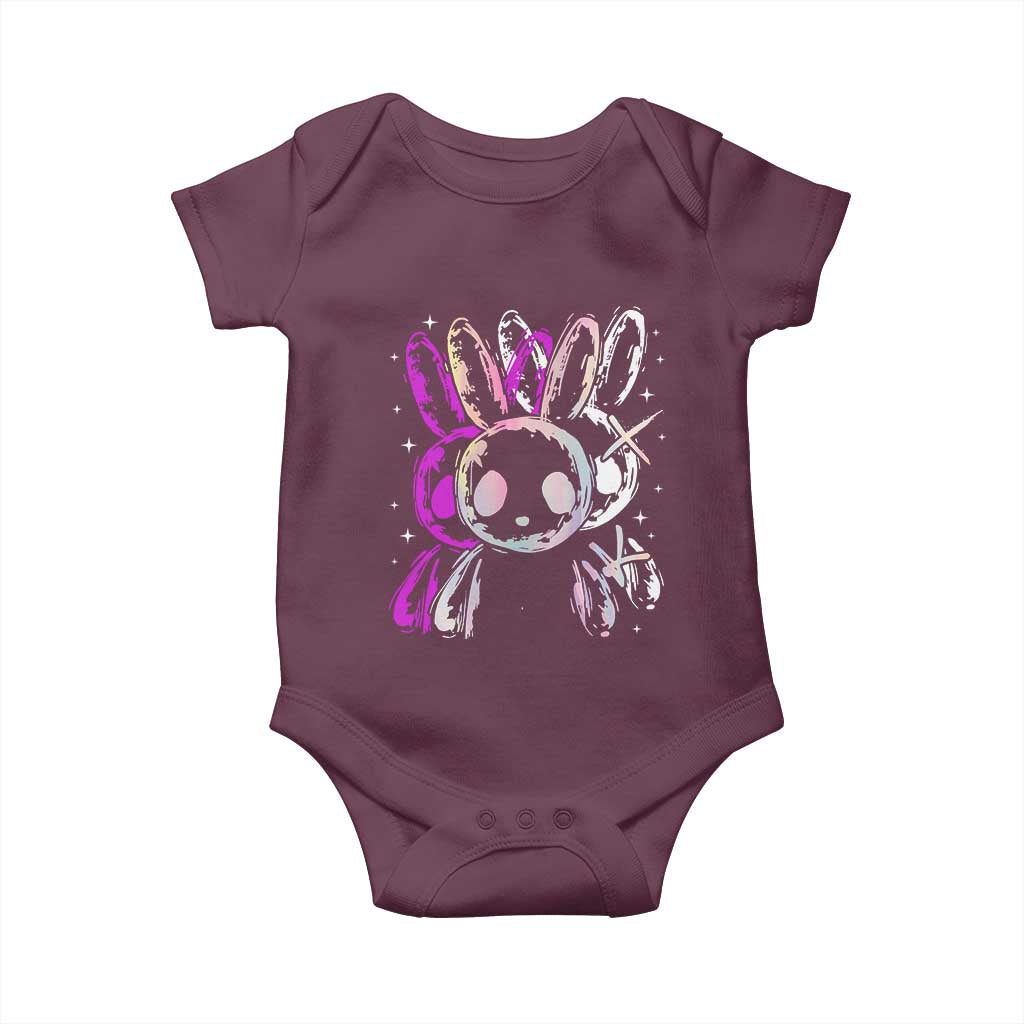 Horror Cute Bunny Rabbit Baby Onesie Horror Aesthetic - Wonder Print Shop
