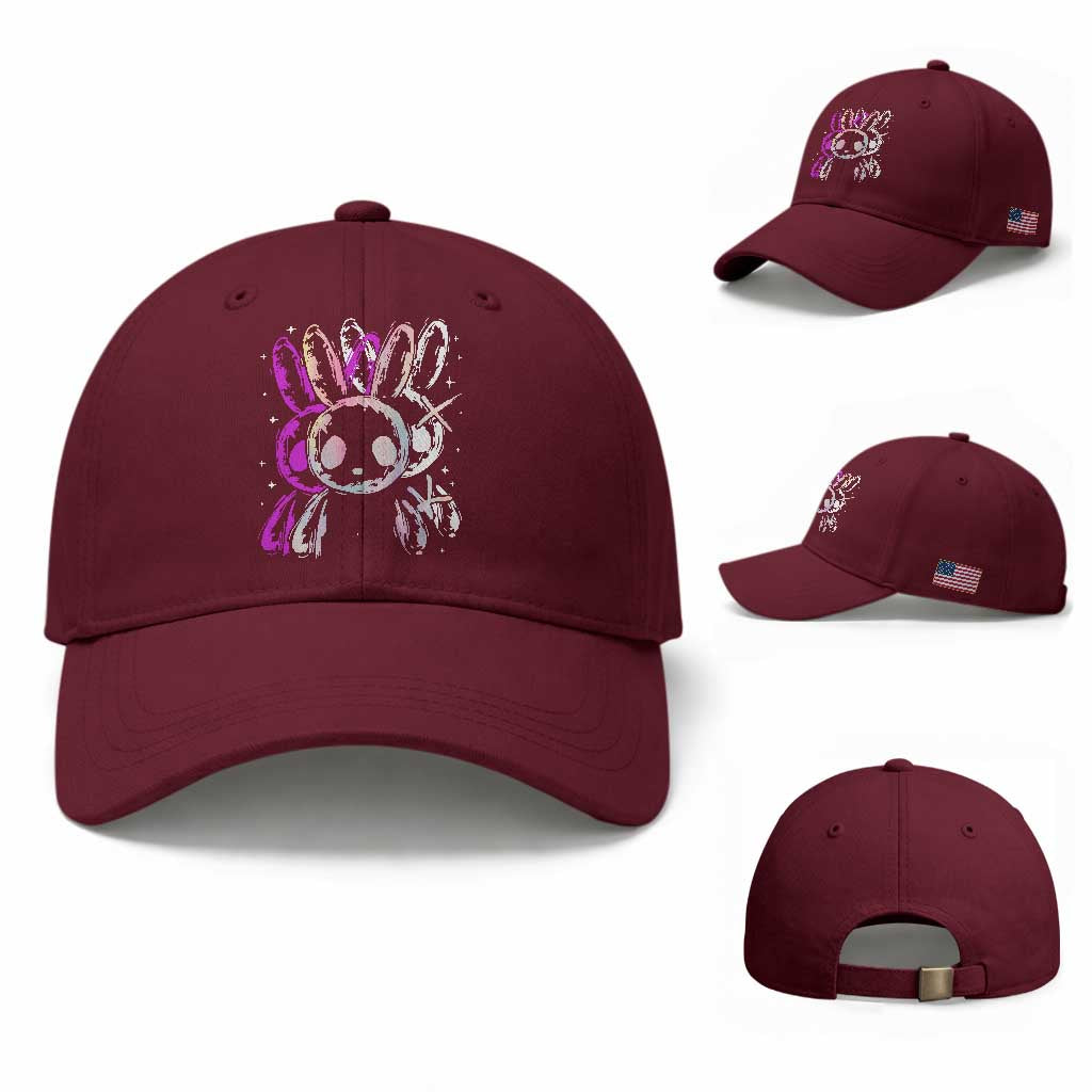 Horror Cute Bunny Rabbit Baseball Cap Horror Aesthetic