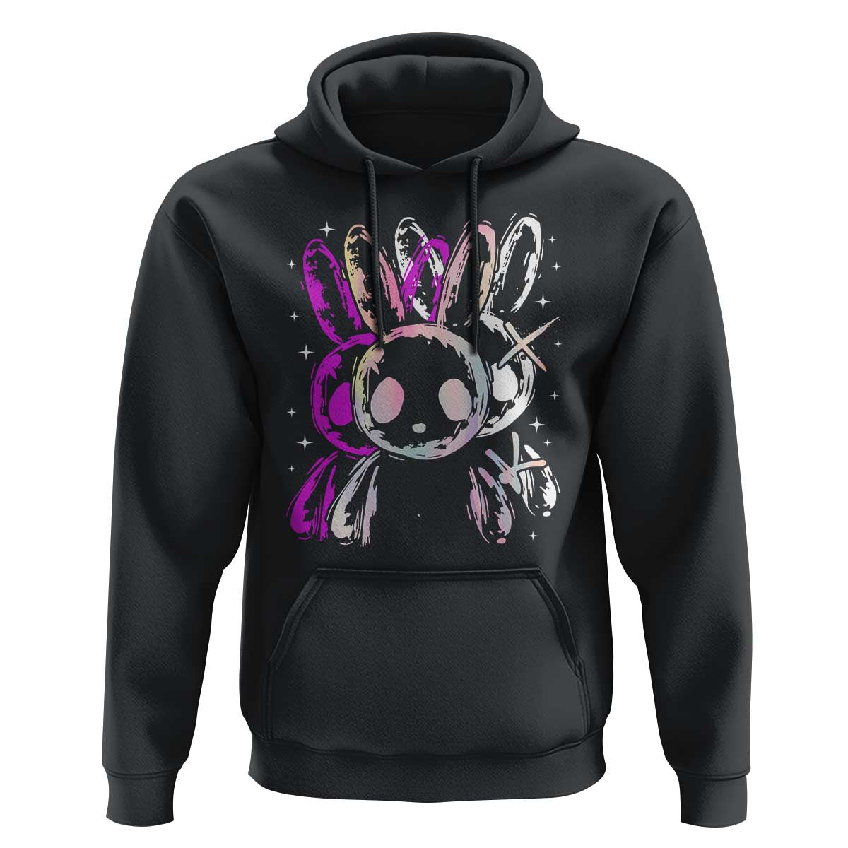 Horror Cute Bunny Rabbit Hoodie Horror Aesthetic - Wonder Print Shop