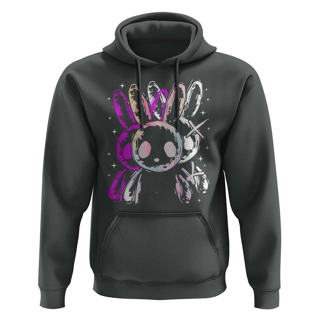 Horror Cute Bunny Rabbit Hoodie Horror Aesthetic - Wonder Print Shop