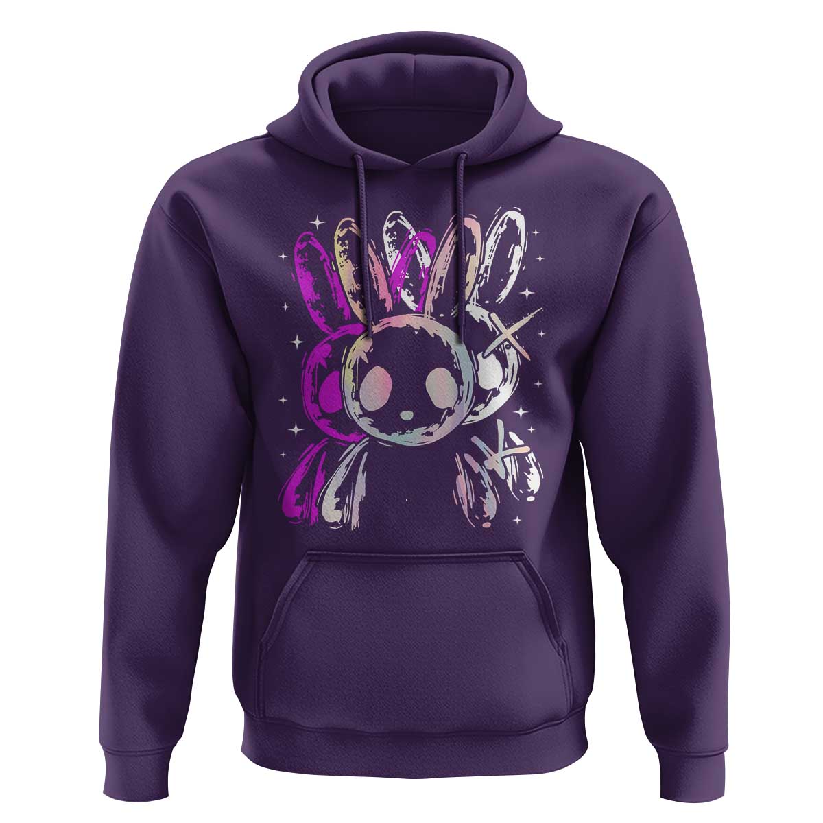 Horror Cute Bunny Rabbit Hoodie Horror Aesthetic - Wonder Print Shop