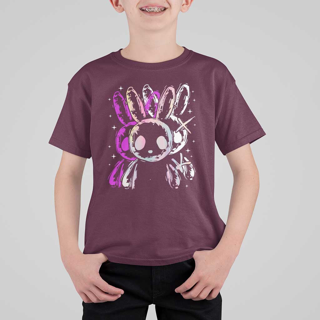 Horror Cute Bunny Rabbit T Shirt For Kid Horror Aesthetic - Wonder Print Shop