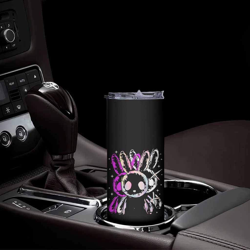 Horror Cute Bunny Rabbit Skinny Tumbler Horror Aesthetic