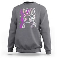 Horror Cute Bunny Rabbit Sweatshirt Horror Aesthetic - Wonder Print Shop