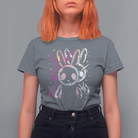 Horror Cute Bunny Rabbit T Shirt For Women Horror Aesthetic - Wonder Print Shop