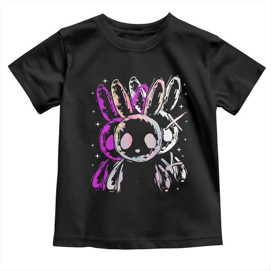 Horror Cute Bunny Rabbit Toddler T Shirt Horror Aesthetic - Wonder Print Shop