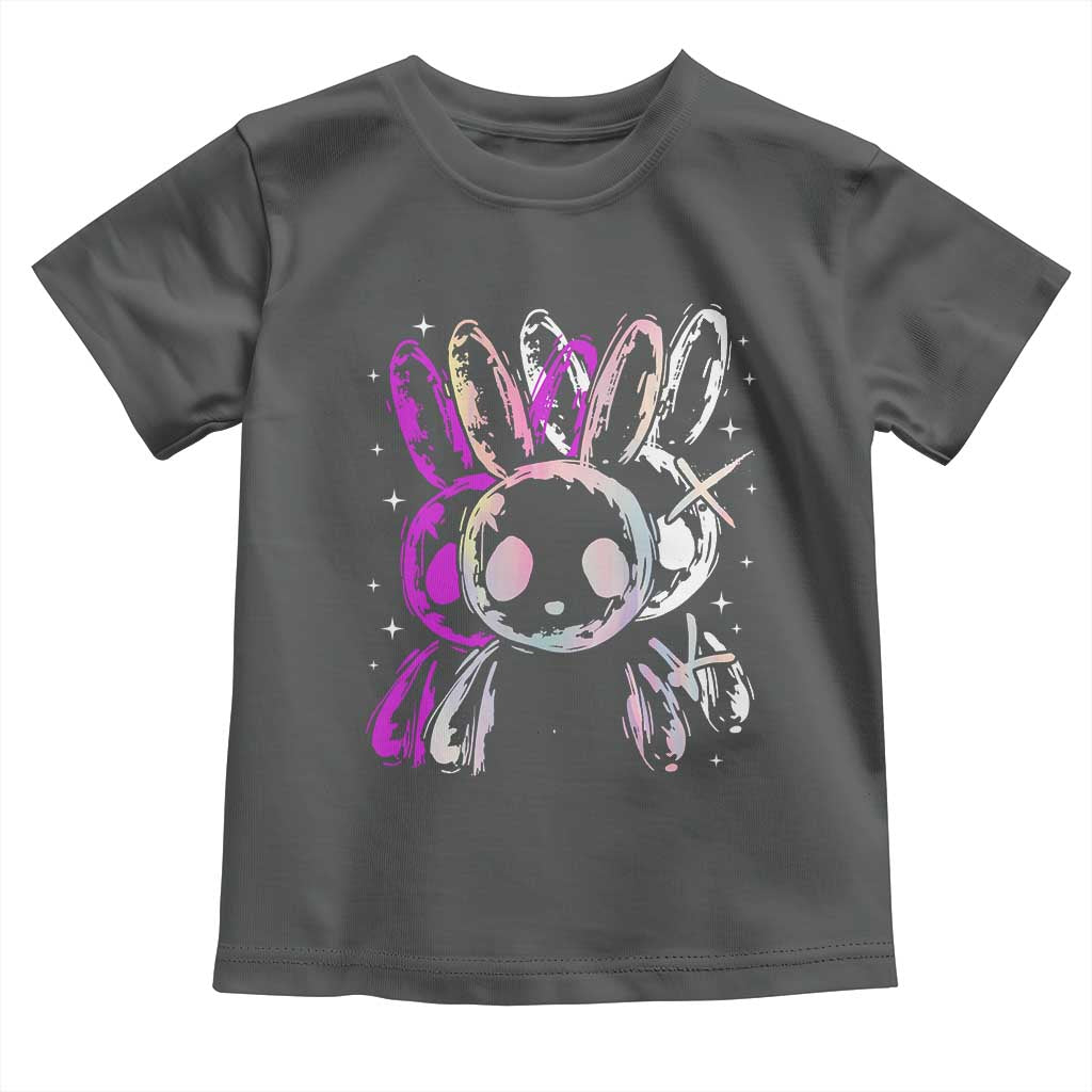Horror Cute Bunny Rabbit Toddler T Shirt Horror Aesthetic - Wonder Print Shop