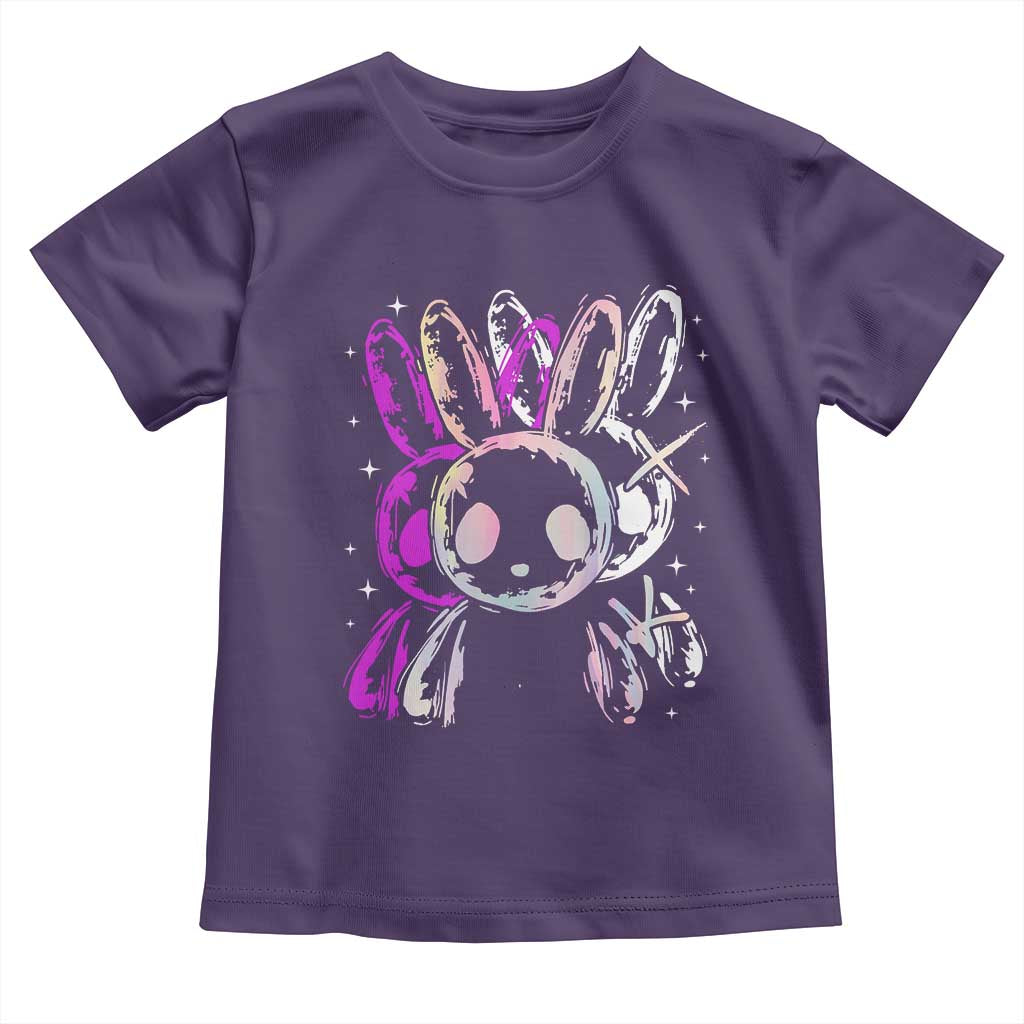 Horror Cute Bunny Rabbit Toddler T Shirt Horror Aesthetic - Wonder Print Shop