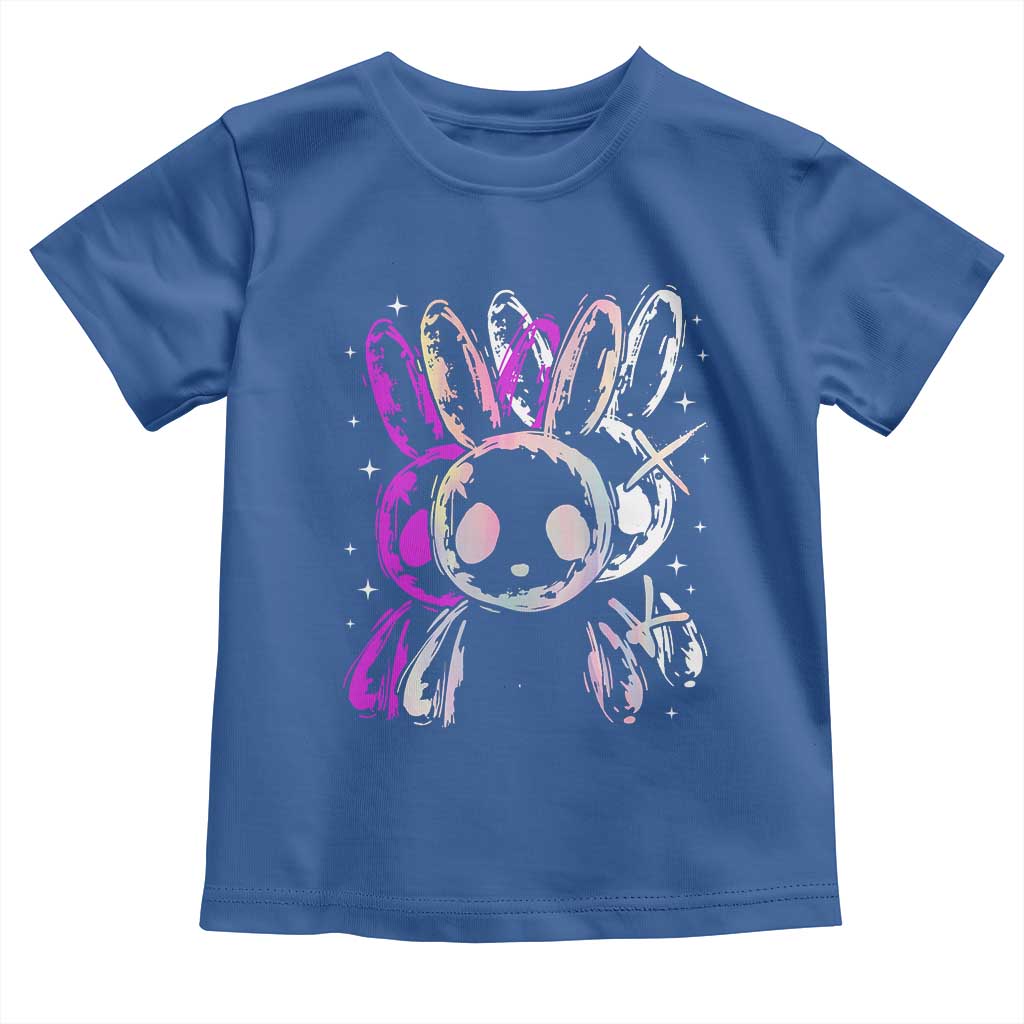 Horror Cute Bunny Rabbit Toddler T Shirt Horror Aesthetic - Wonder Print Shop