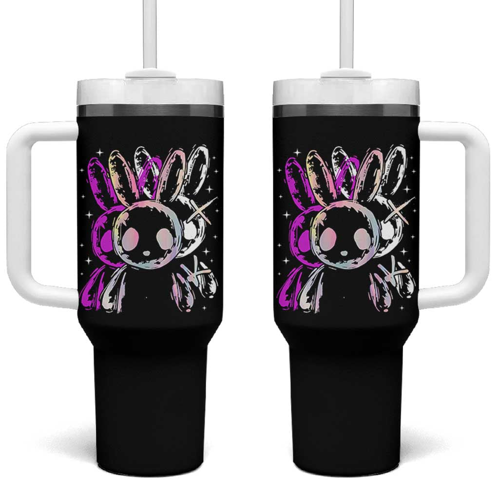 Horror Cute Bunny Rabbit Tumbler With Handle Horror Aesthetic