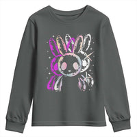 Horror Cute Bunny Rabbit Youth Sweatshirt Horror Aesthetic - Wonder Print Shop