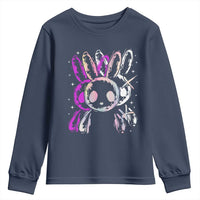 Horror Cute Bunny Rabbit Youth Sweatshirt Horror Aesthetic - Wonder Print Shop