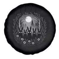 Creepy Cute Bunny Rabbits Spare Tire Cover Dark Horror Aesthetic - Wonder Print Shop