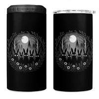 Creepy Cute Bunny Rabbits 4 in 1 Can Cooler Tumbler Dark Horror Aesthetic