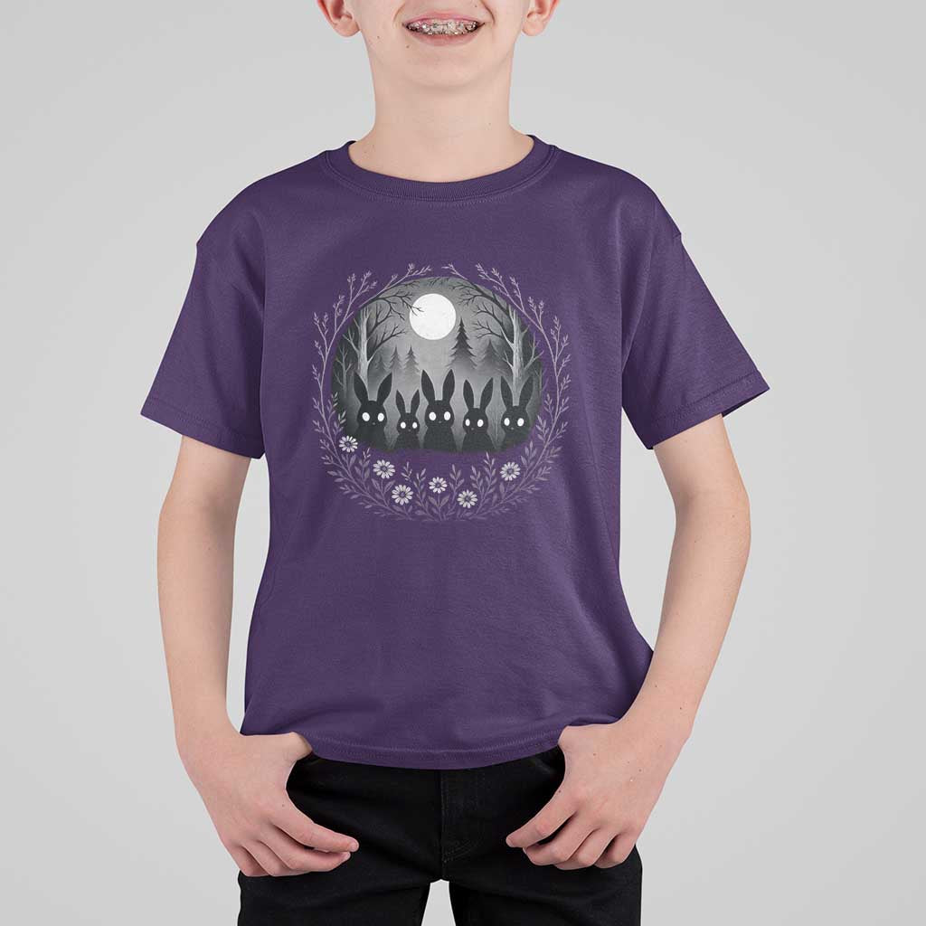 Creepy Cute Bunny Rabbits T Shirt For Kid Dark Horror Aesthetic - Wonder Print Shop