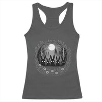 Creepy Cute Bunny Rabbits Racerback Tank Top Dark Horror Aesthetic - Wonder Print Shop