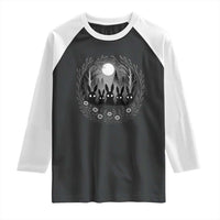 Creepy Cute Bunny Rabbits Raglan Shirt Dark Horror Aesthetic - Wonder Print Shop