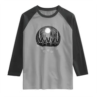 Creepy Cute Bunny Rabbits Raglan Shirt Dark Horror Aesthetic - Wonder Print Shop