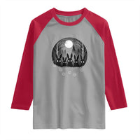 Creepy Cute Bunny Rabbits Raglan Shirt Dark Horror Aesthetic - Wonder Print Shop