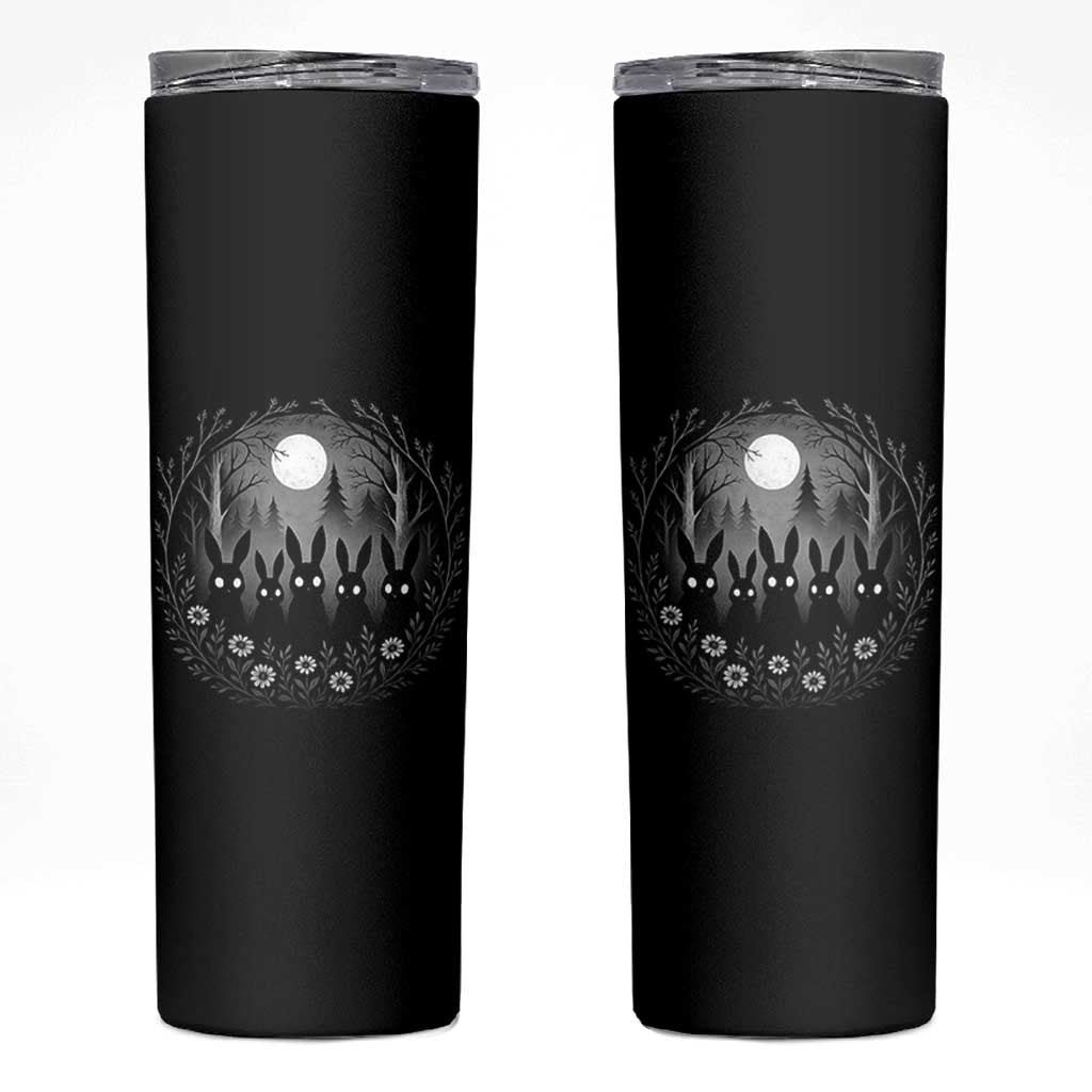 Creepy Cute Bunny Rabbits Skinny Tumbler Dark Horror Aesthetic