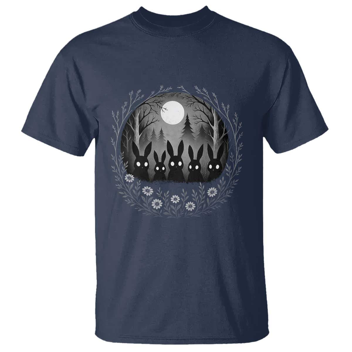 Creepy Cute Bunny Rabbits T Shirt Dark Horror Aesthetic - Wonder Print Shop