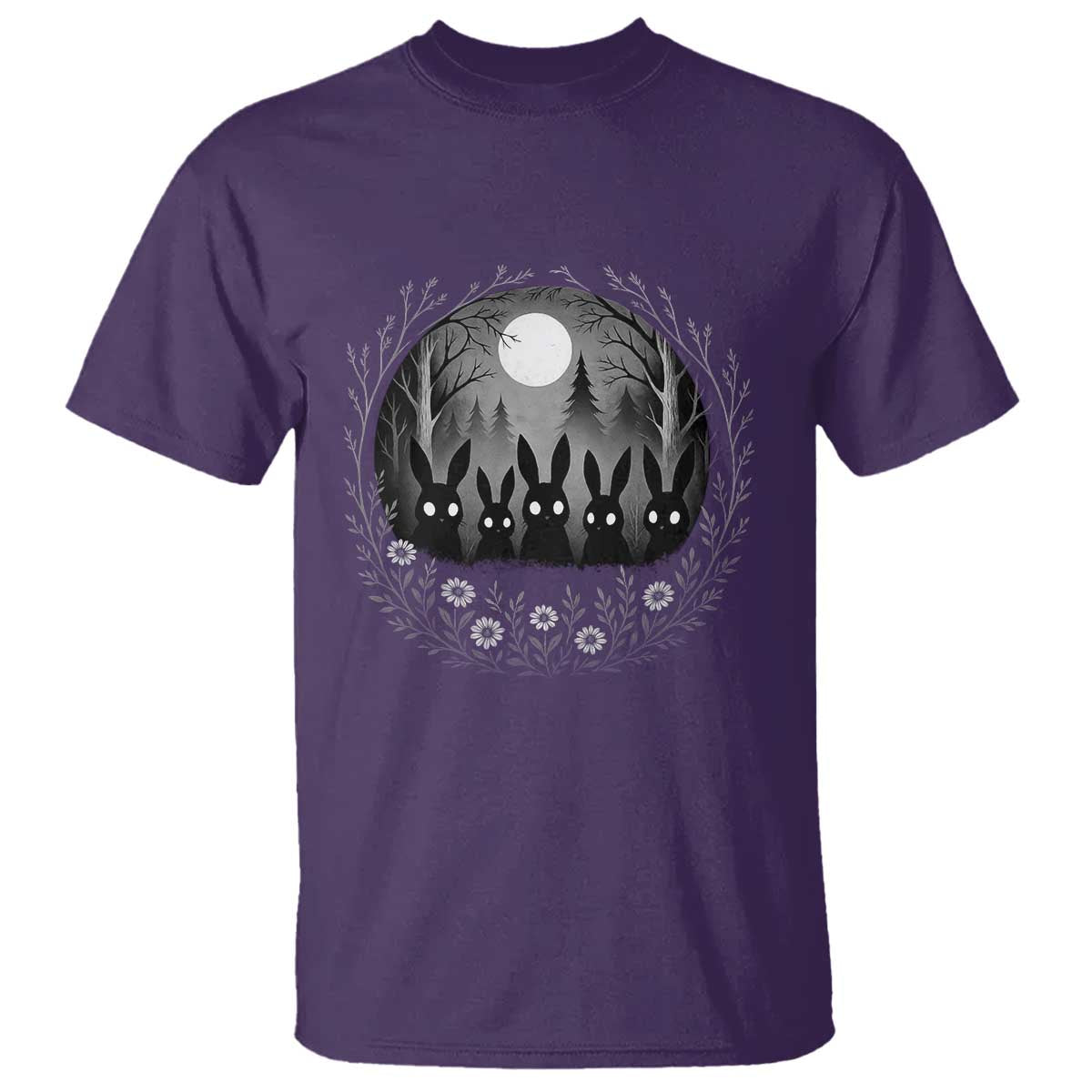 Creepy Cute Bunny Rabbits T Shirt Dark Horror Aesthetic - Wonder Print Shop